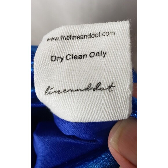 Line And Dot Velvet Corset Top M Bustier Blue Fairycore Whimsygoth Regencycore - Picture 7 of 7